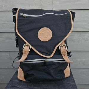 Baseballism Glove Leather Players Backpack Bag Black Brown Leather Sports Bag